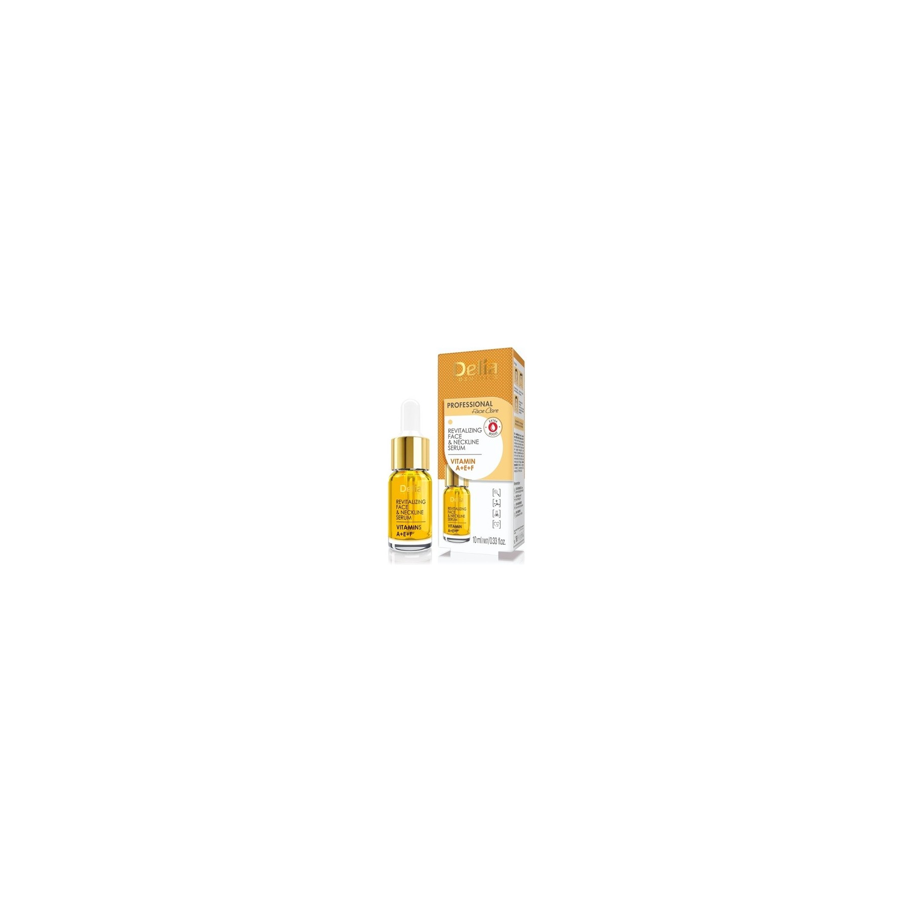 Delia Cosmetics Vitamins A+E+F Serum Intensive Anti-wrinkle and Revitalizing Treatment for all Skin Types 10ml