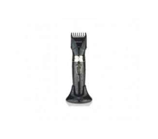 HAEGER Precision II Hair Clipper Rechargeable Dry and Wet Ceramic and Titanium Coated Blades Corded or Cordless Operation 2 Adjustable Combs