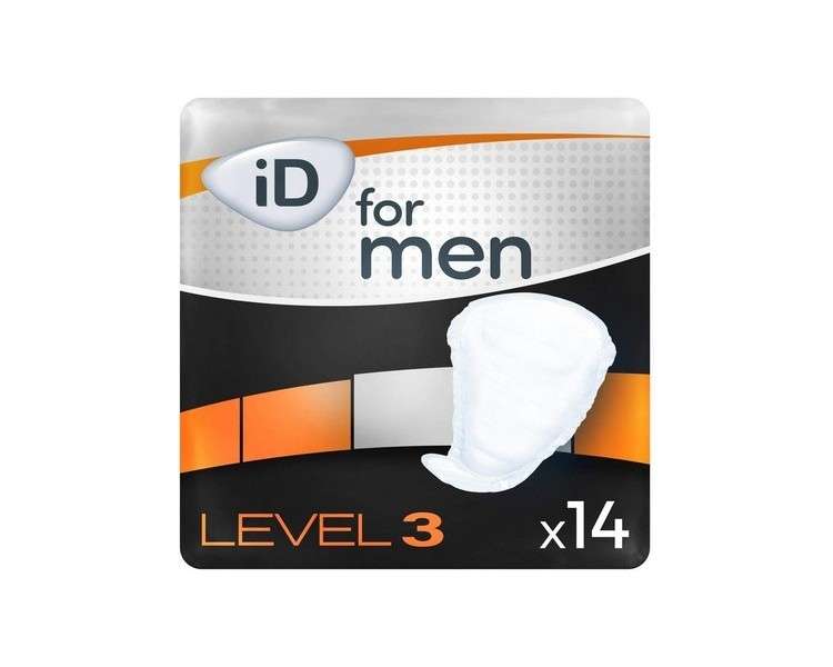 iD For Men Incontinence Pads Level 3 - Pack of 14