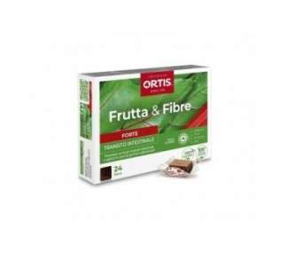 Ortis Frutta&Fibre Forte Intestinal Dietary Supplement 24 Cubes