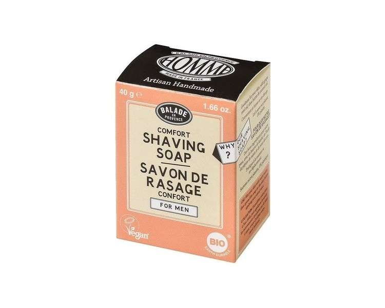 Balade en Provence Organic Shave Soap Bar for Men Citrus Scent 40g