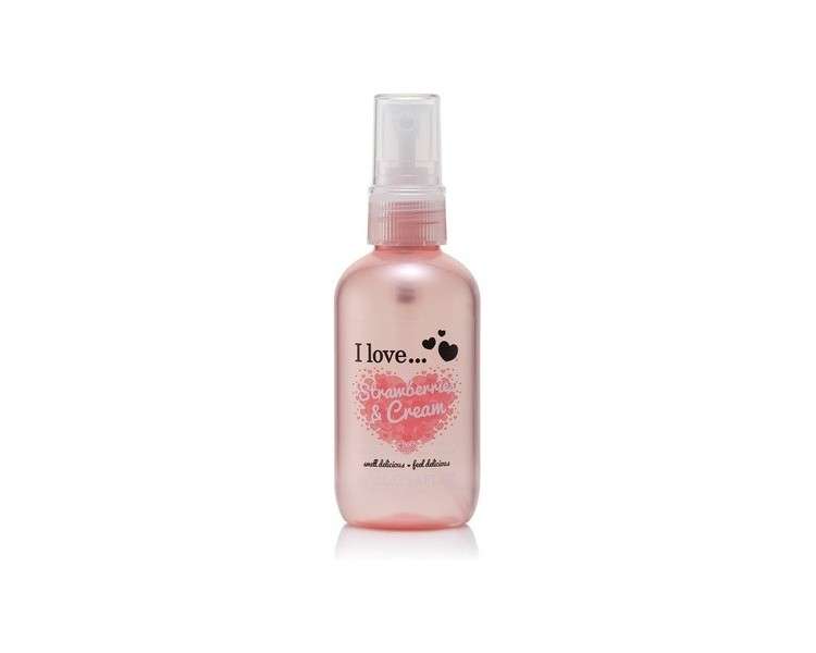 I Love Strawberries & Cream Body Spritzer with Natural Fruit Extracts 100ml