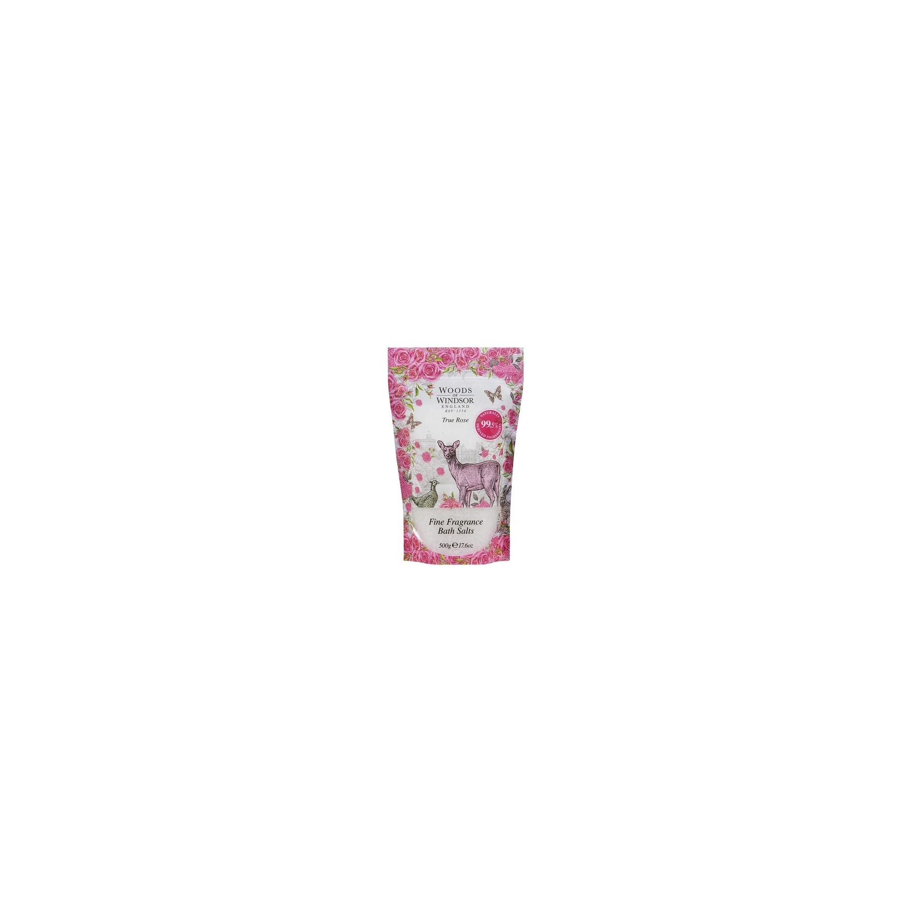 Woods of Windsor True Rose Bath Salts 500g - Pink