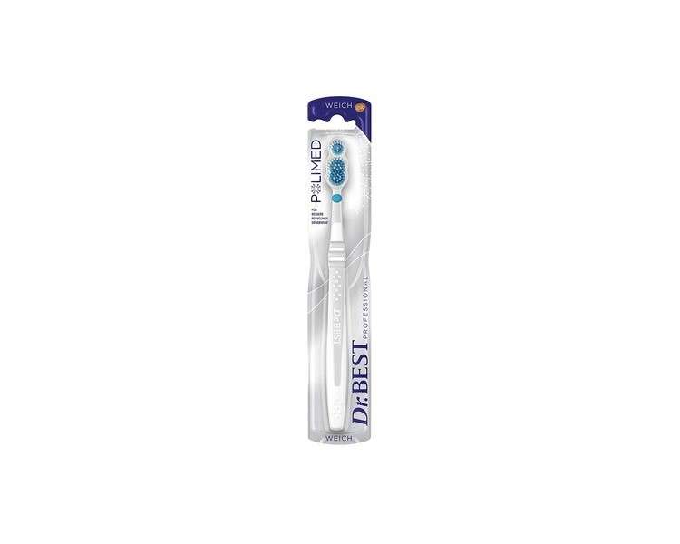 Dr. Best Polimed Toothbrush Soft for up to 49% Better Cleaning Performance in Hard-to-Reach Areas