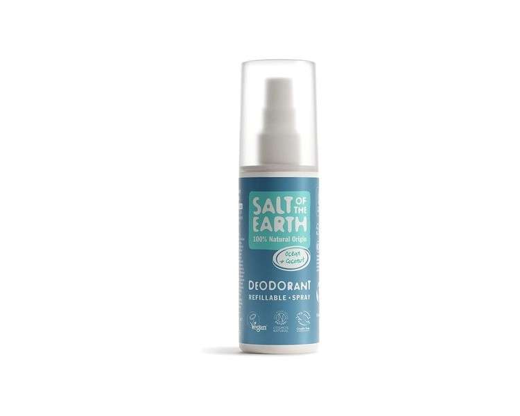 Salt of the Earth Refillable Natural Deodorant Spray 100ml Ocean Coconut