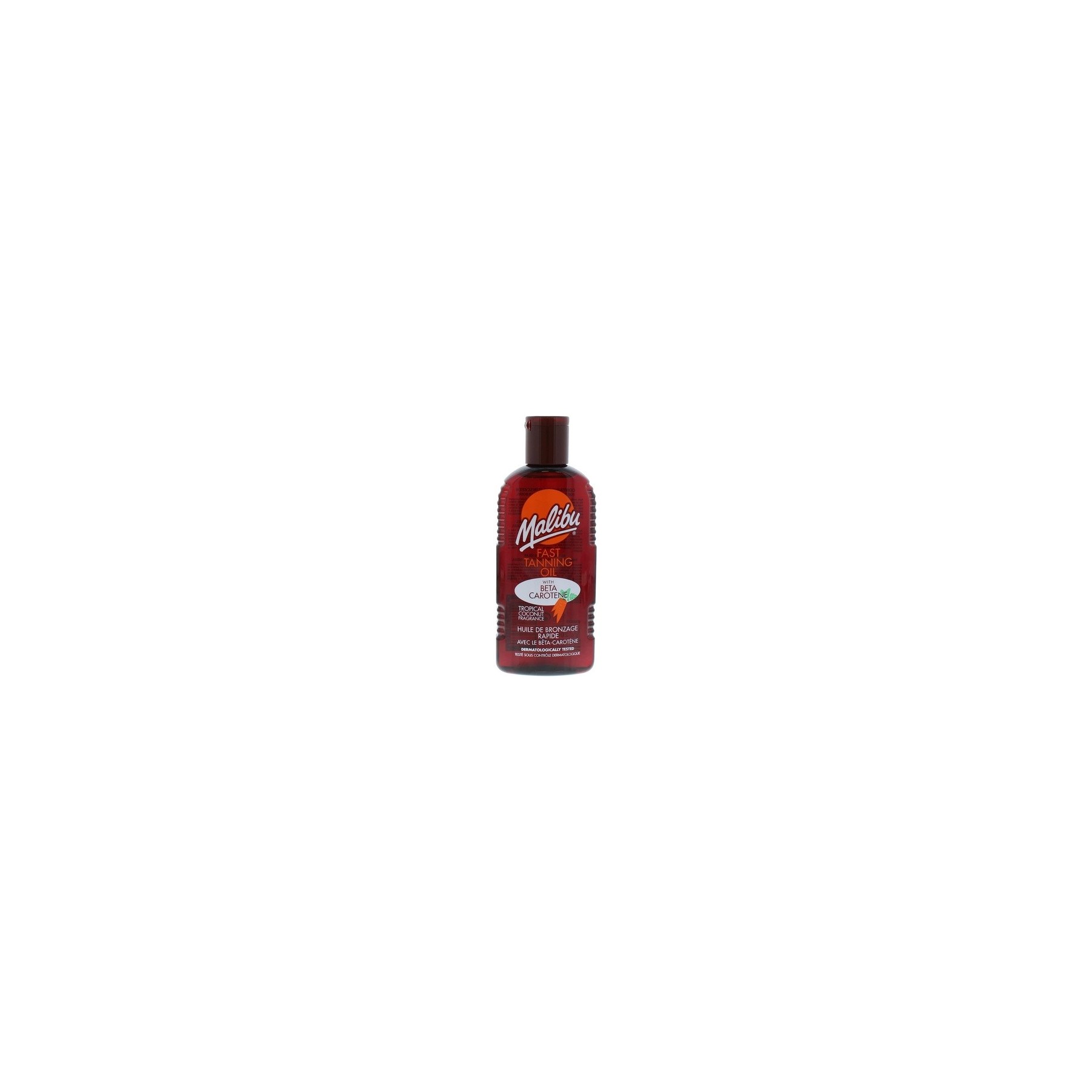 Malibu Sun Bronzing Fast Tanning Oil with Beta Carotene and Tropical Coconut Fragrance 200ml