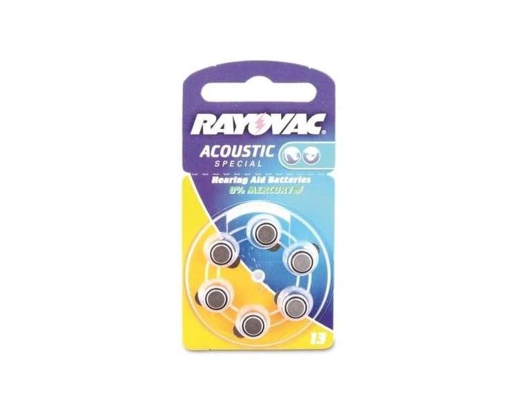 Rayovac Acoustic Special Mercury-Free Size 13 Hearing Aid Batteries