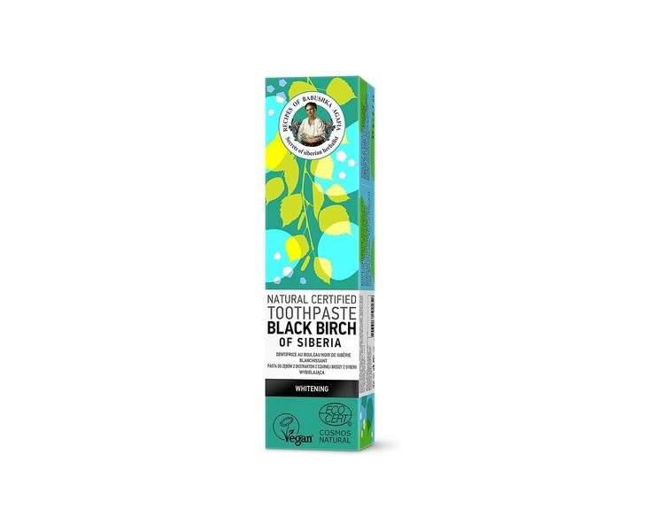 Grandma Agafia Recipes Natural Black Birch of Siberia Toothpaste 85g