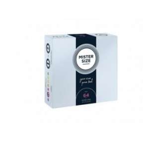 MISTER SIZE Natural Feeling Condoms 64mm 36 Pack - XXL Size