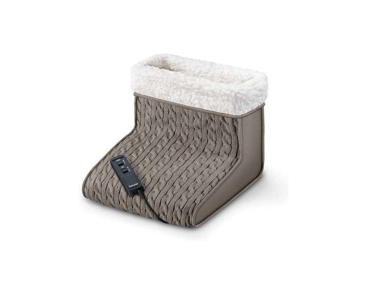 Beurer FWM 45 Foot Warmer with Massage Function and Soft Teddy Lining Brown