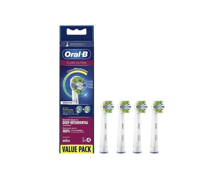 Oral-B Floss Action Replacement Brush Heads 4 Count
