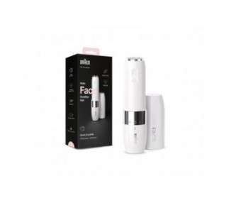 Braun Face Mini Hair Remover for Women with Smart Light - White