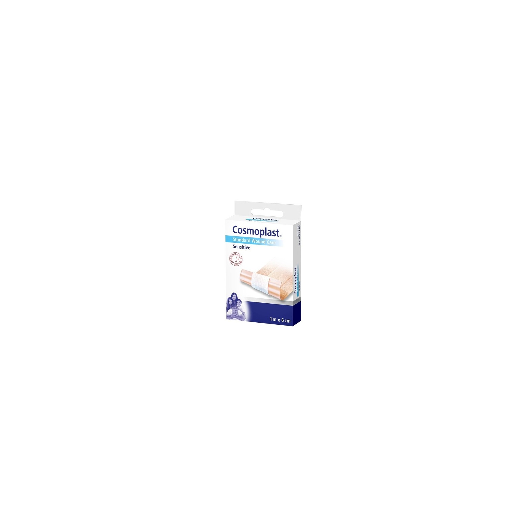 Cosmoplast Sensitive Wound Plaster 1m x 6cm