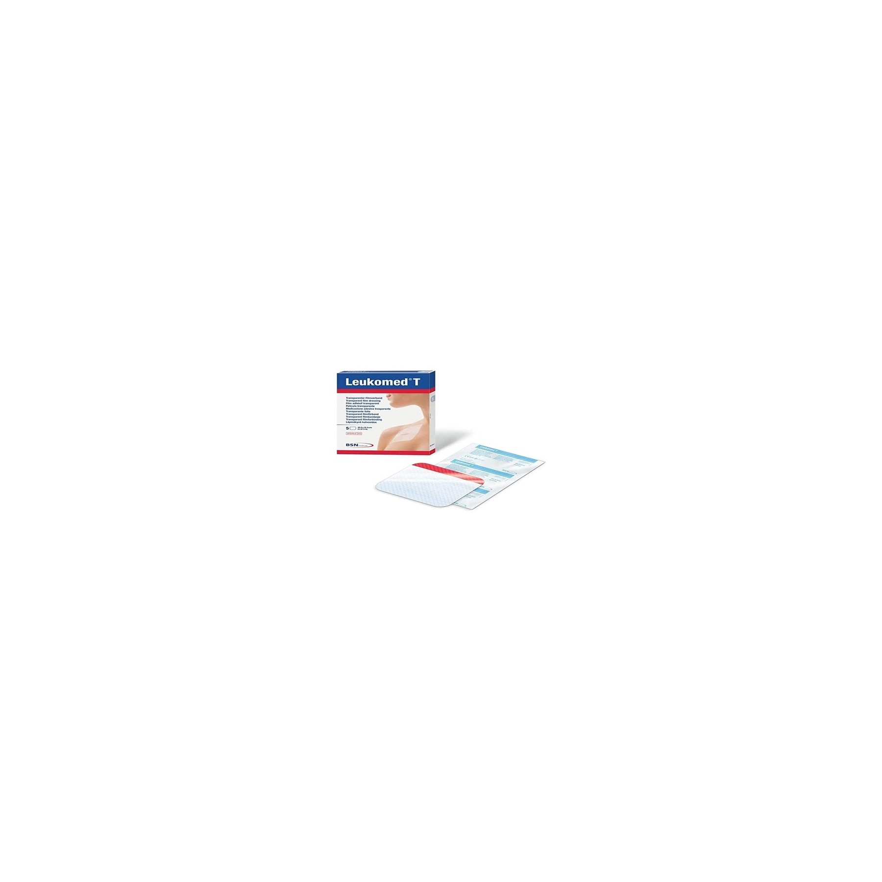 Leukomed Transparent Sterile Plaster 5x7.2cm - Pack of 5