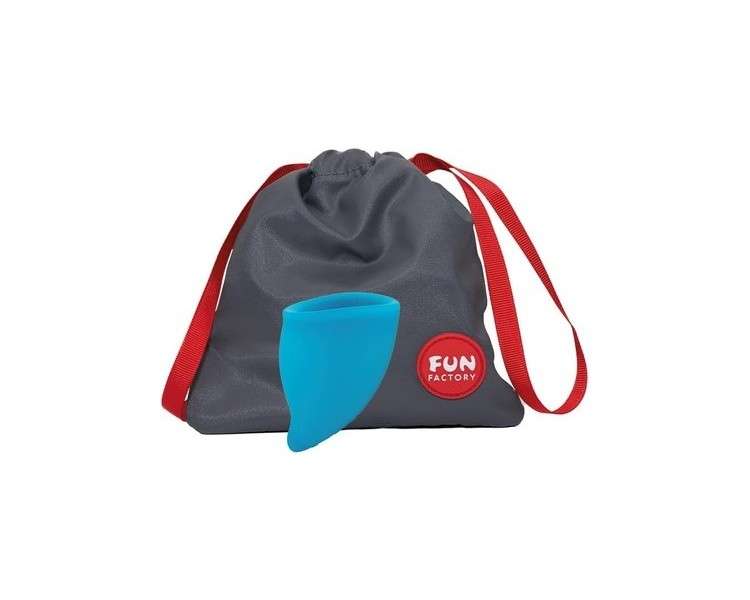 FUN FACTORY FUN CUP Menstrual Cup Made in Germany Comfortable, Hygienic, and Reliable 100% Medical Silicone Turquoise