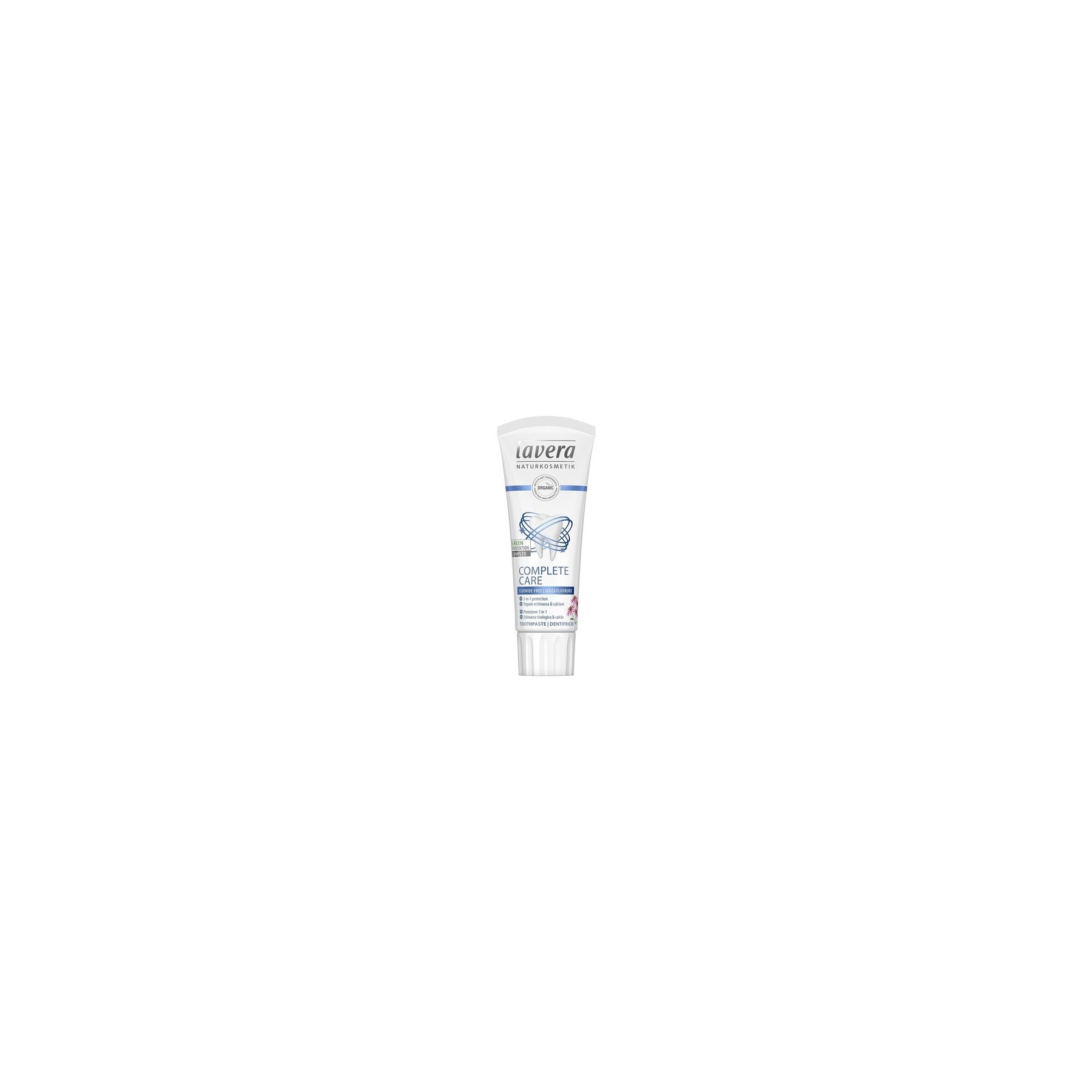 Lavera Complete Care Toothpaste Without Fluoride and Dyes with Organic Echinacea and Calcium 75ml