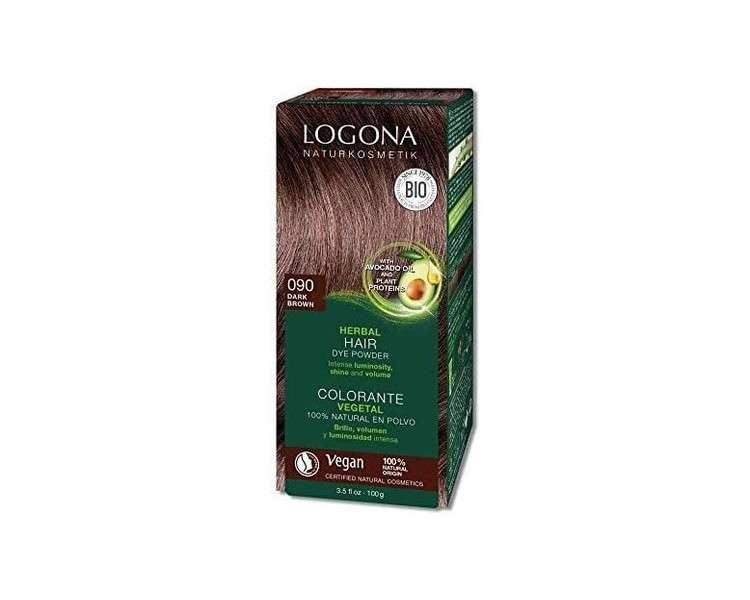 Logona Herbal Hair Color Powder 090 Dark Brown