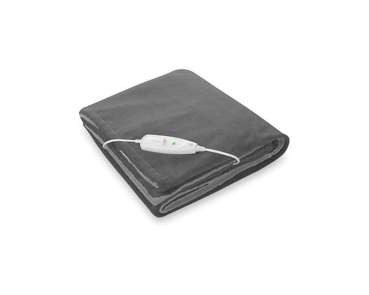 Medisana HDW Washable Heated Blanket with Automatic Shut-Off 180x130cm Grey/Dark Grey