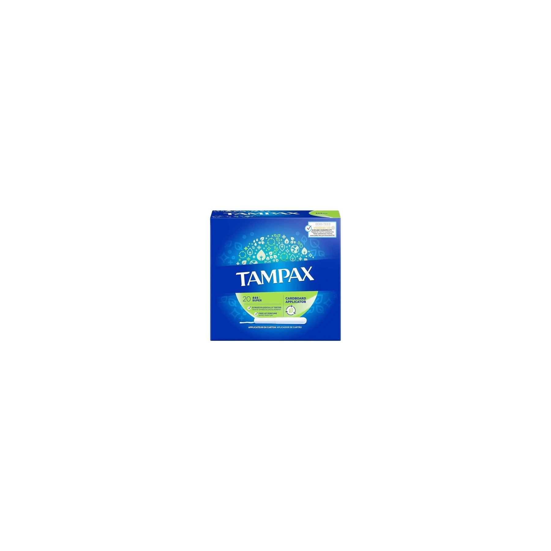 Tampax Super Tampons with Cardboard Applicator 20 Tampons