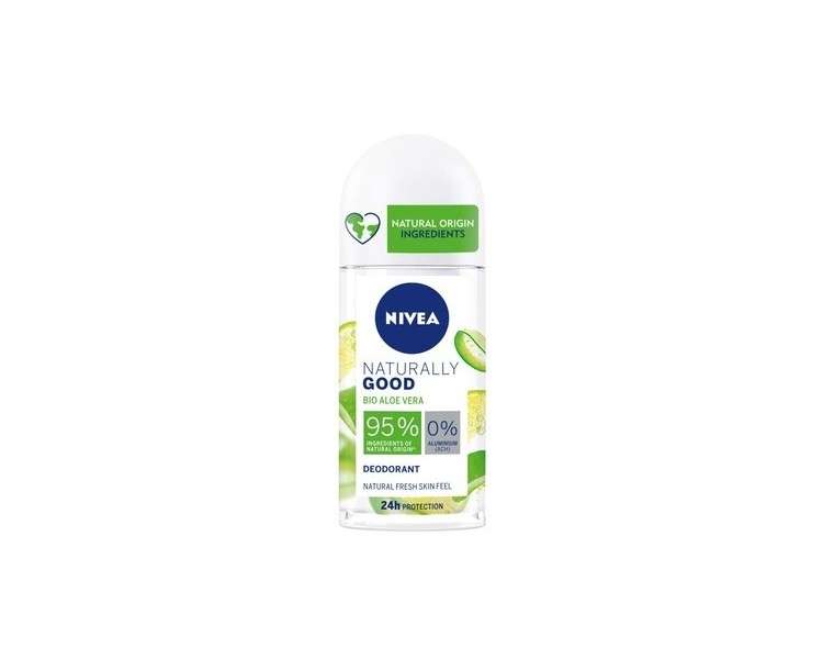 Nivea Naturally Good Aloe Vera Deodorant Roll-On 50ml