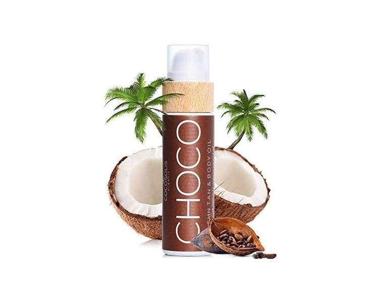 COCOSOLIS CHOCO Tanning Accelerator Organic Oil with Vitamin E and Chocolate Scent 110