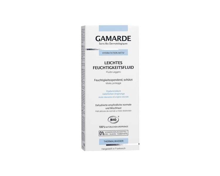 GAMARDE Bio-Cosmetics Light Moisture Fluid with Aloe Vera and Hyaluronic Acid for Dry Skin 40ml
