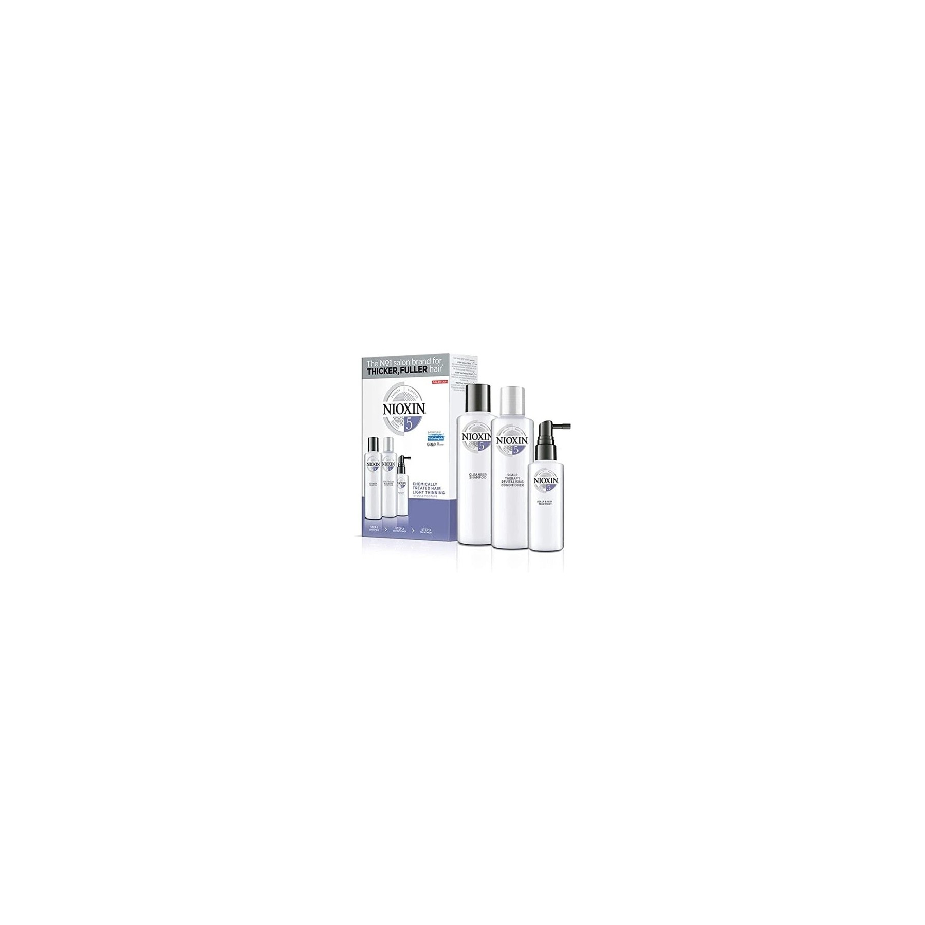 Nioxin System 5 3-Step System Set for Slightly Thinning, Chemically Treated Hair