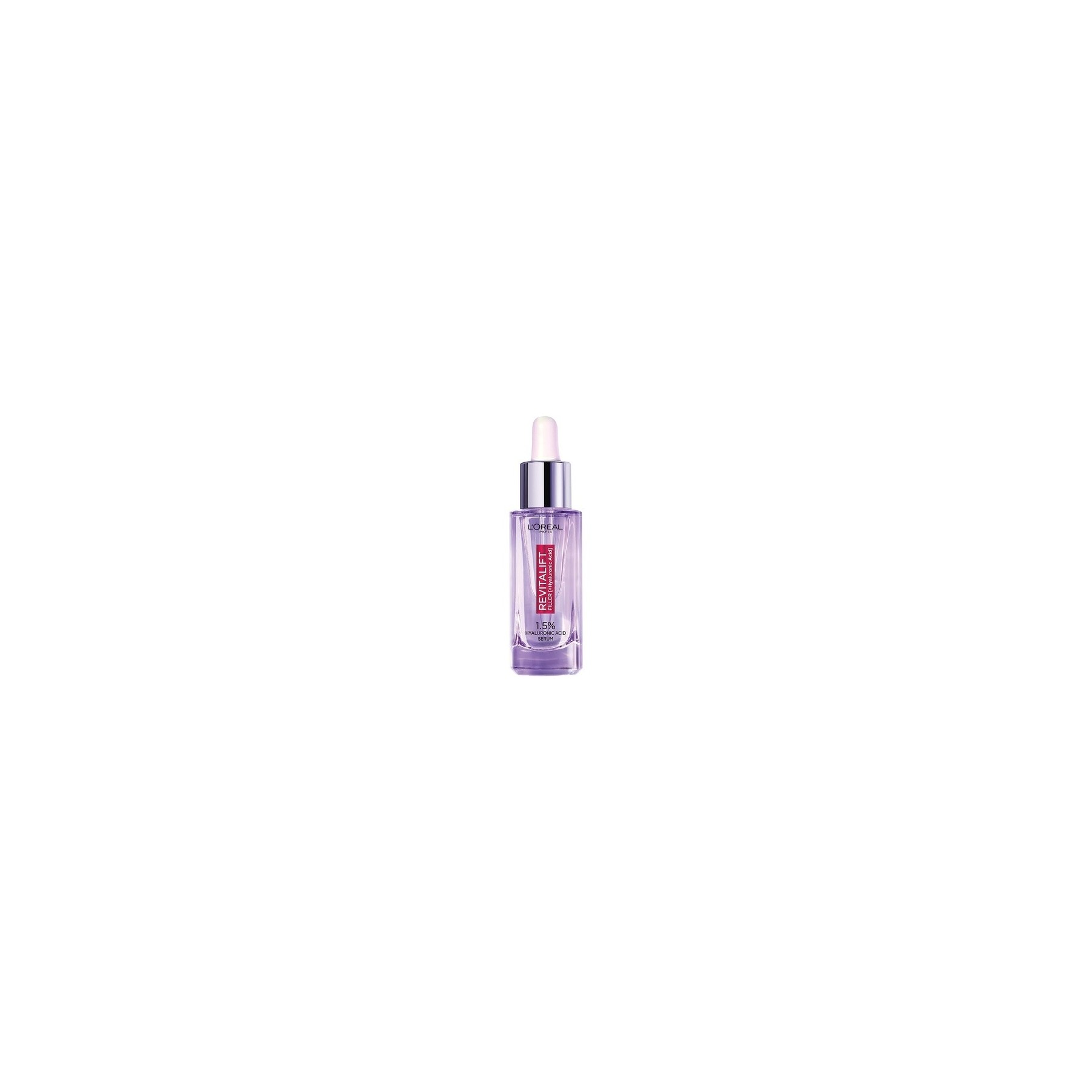 L'Oreal Paris Hyaluronic Acid Serum Revitalift Filler with Hyaluronic Acid 1.5% Pure Concentrated Hyaluronic Acid Dropper Serum 30ml