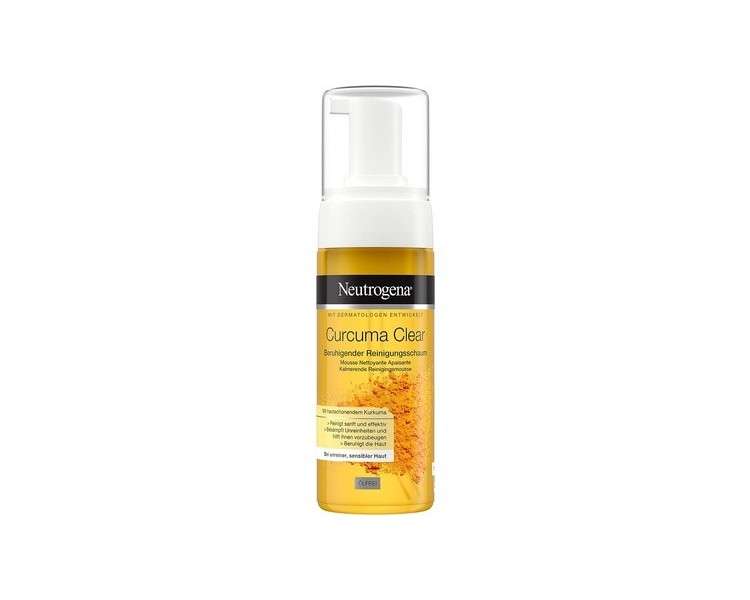Neutrogena Curcuma Clear Facial Cleanser Soothing Cleansing Foam Makeup Remover 150ml