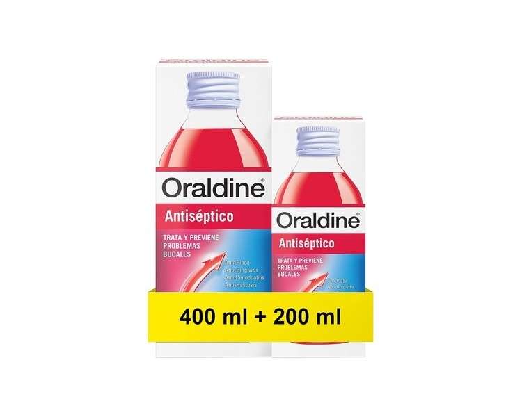 ORALDINE Antiseptic 400ml and 200ml - Pack of 2