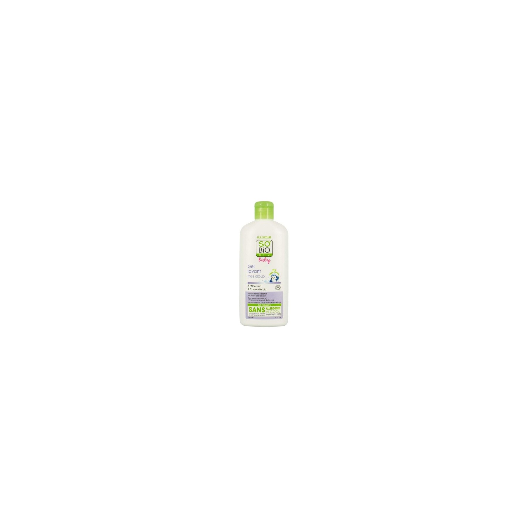 SO'BiO étic Hypoallergenic Cosmebio Baby Care Extra Gentle Cleansing Gel 250ml