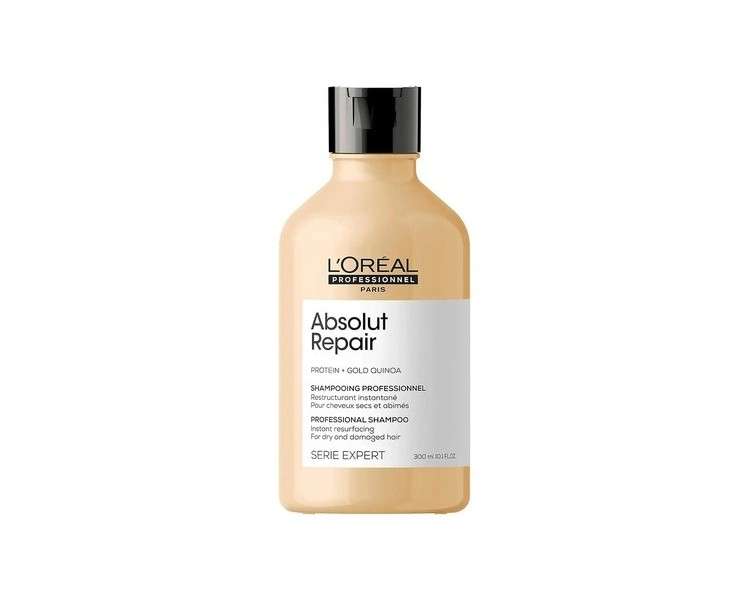 L'Oreal Professionnel Shampoo with Protein and Gold Quinoa for Dry and Damaged Hair Serie Expert Absolut Repair 300ml