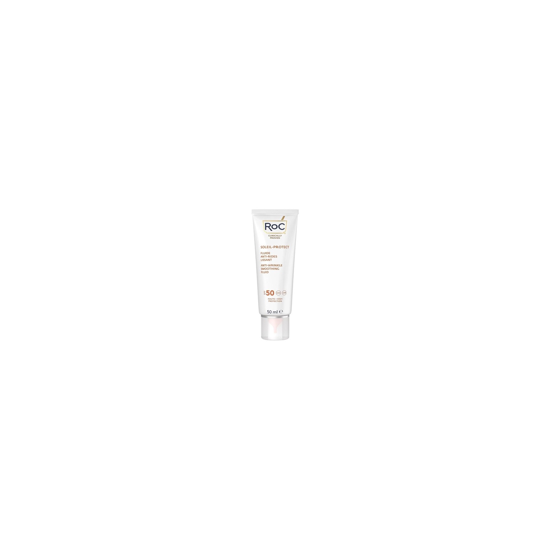 RoC Soleil Protect Anti Wrinkle Smoothing Fluid SPF 50 Face Cream 50ml