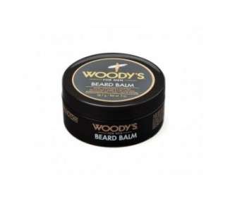 Woody's 2-in-1 Beard Balm for Men with Coconut Oil, Panthenol, and Natural Beeswax 2-Ounce