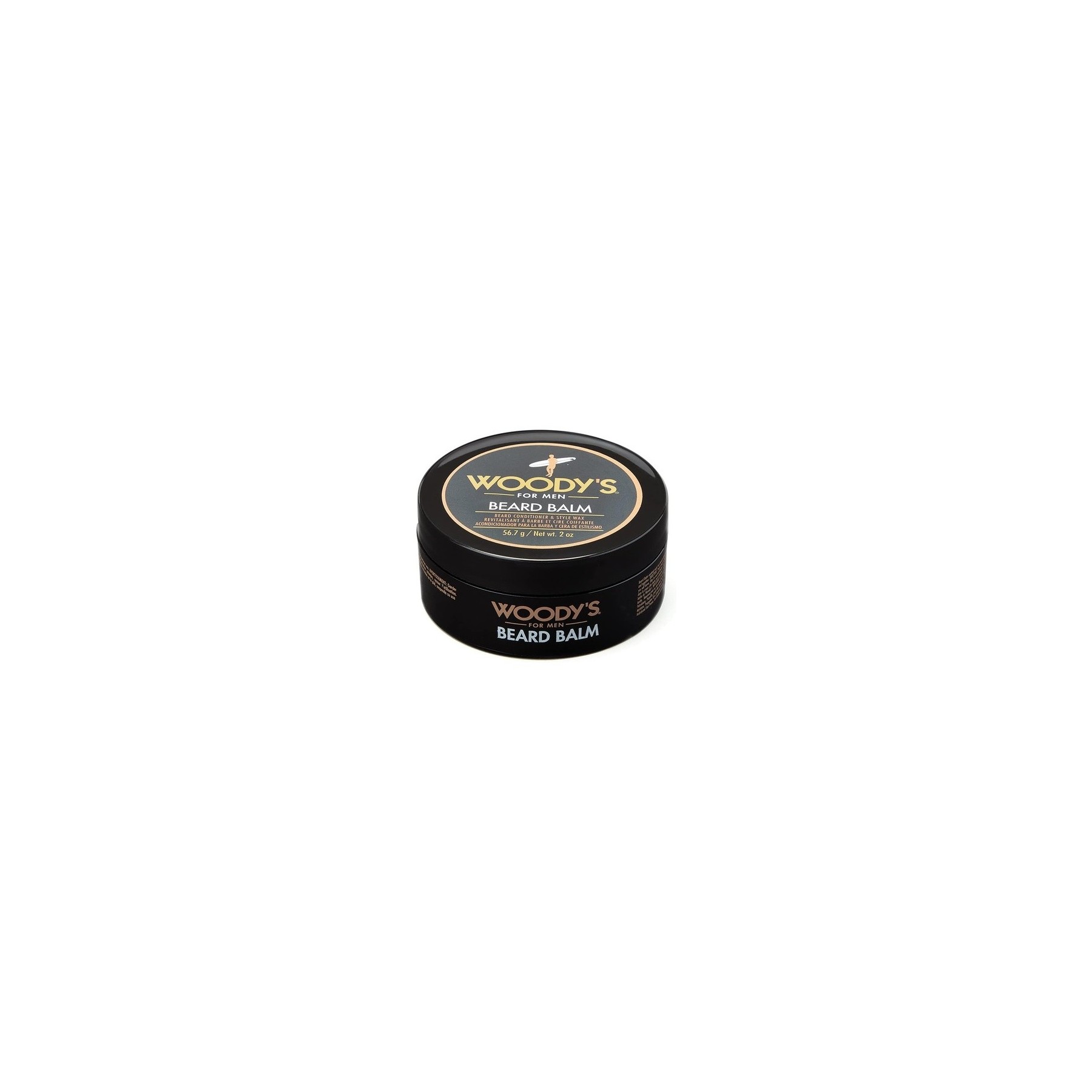 Woody's 2-in-1 Beard Balm for Men with Coconut Oil, Panthenol, and Natural Beeswax 2-Ounce