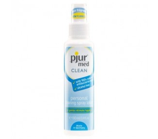 Pjur Med Clean Spray Antibacterial Hygiene Spray for Gentle Skin and Intimate Area Cleansing 100ml