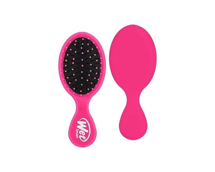 WetBrush Mini Detangler UltraSoft Bristles Travel Perfect Brush Suitable for All Hairtypes Pink
