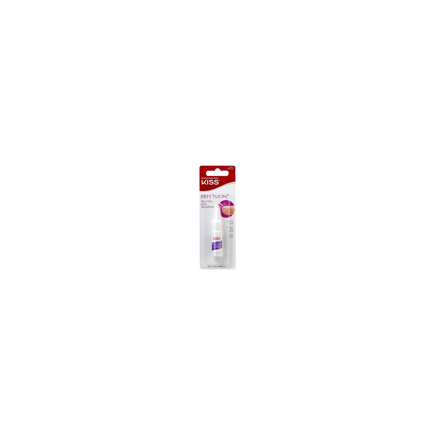 Kiss Nail Glue with Dosing Syringe 3g Transparent