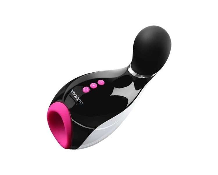 3 BRUJAS Oxxy Wal Masturbator with Vibration and Smartphone Control via Bluetooth Black & Pink
