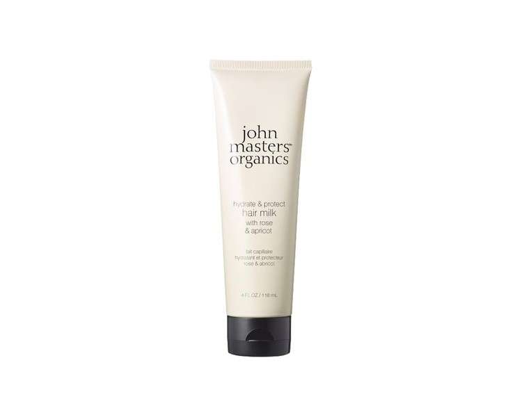 JMO Hair Milk 118ml Hair Mask with Rose and Apricot - Leave In Treatment to Strengthen and Defrizz