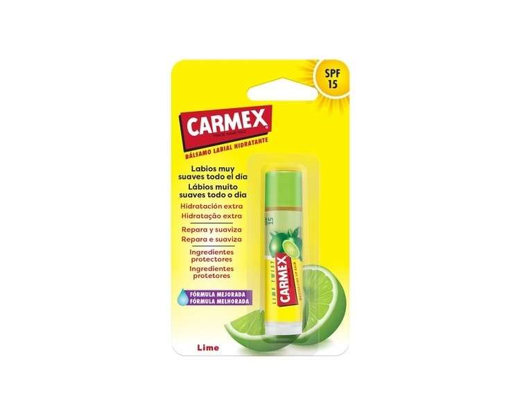 Carmex Lime Twist Moisturizing Lip Balm SPF15