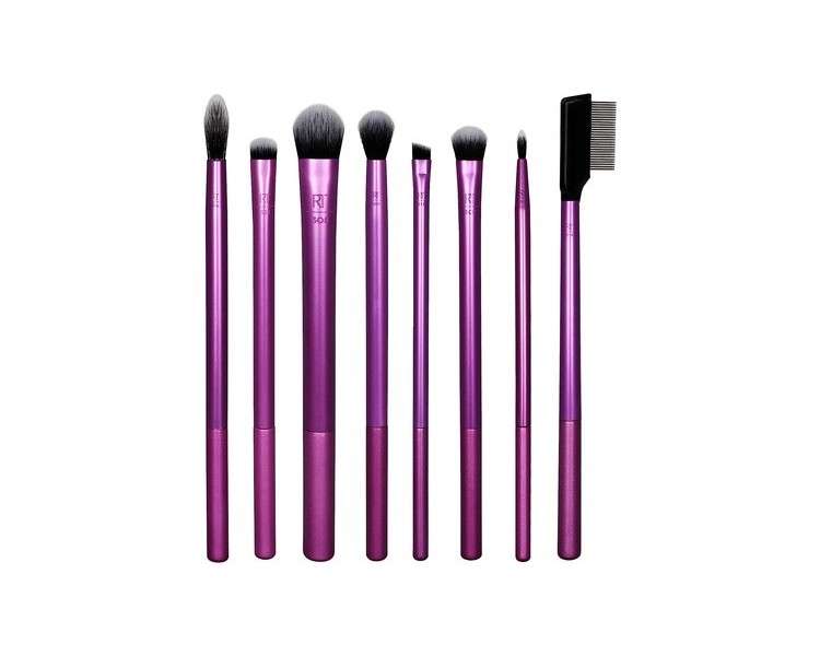 Real Techniques Everyday Eye Essentials Eyeshadow Brush Set 8 Count