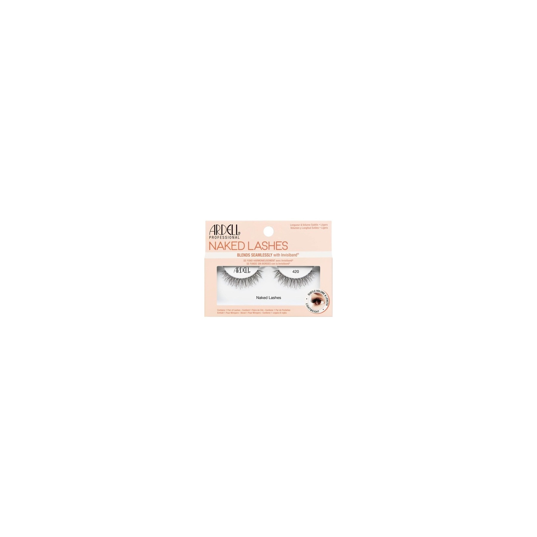 ARDELL Naked Lashes Real Hair Eyelashes Original Style 420 - Without Eyelash Glue