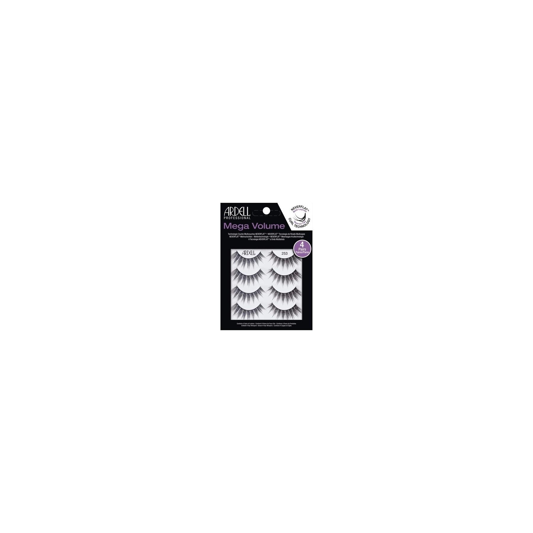 Ardell Mega Volume False Eyelashes - Pack of 4