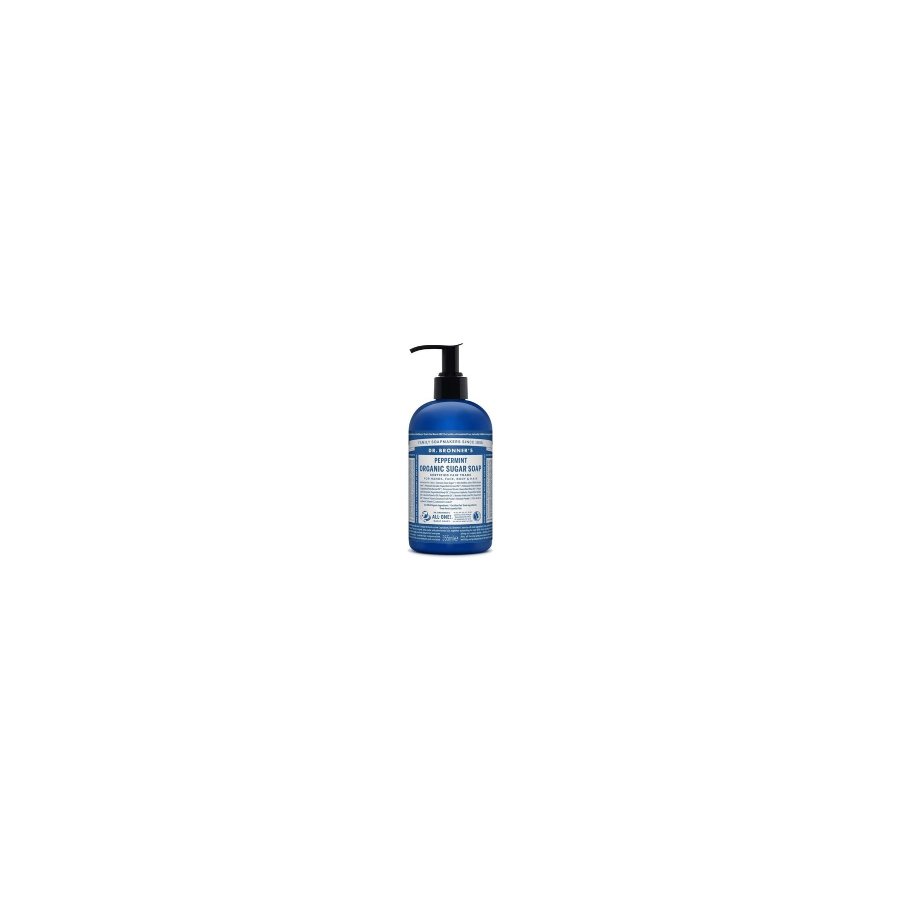 Dr. Bronner's Organic Sugar Soap Peppermint 355ml