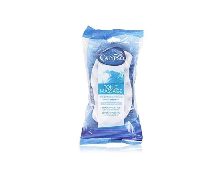 Calypso Vegetal Sponge with Cellulose and Linen for Toned and Refreshed Skin