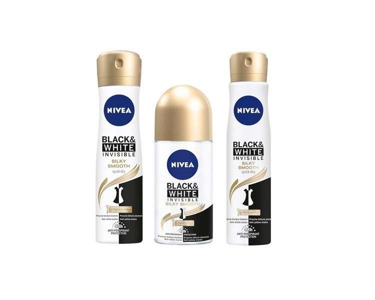Nivea - Black&White Invisible Silky Smooth Antiperspirant 50ml