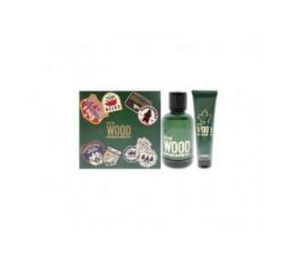 Dsquared2 Wood Pour Homme Green Eau De Toilette 100ml + Bath & Shower Gel 150ml gift set