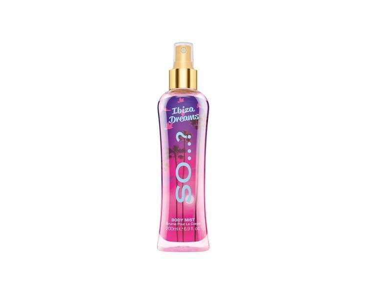 So...? Summer Escapes Women's Ibiza Dreams Body Mist Fragrance Spray 200ml