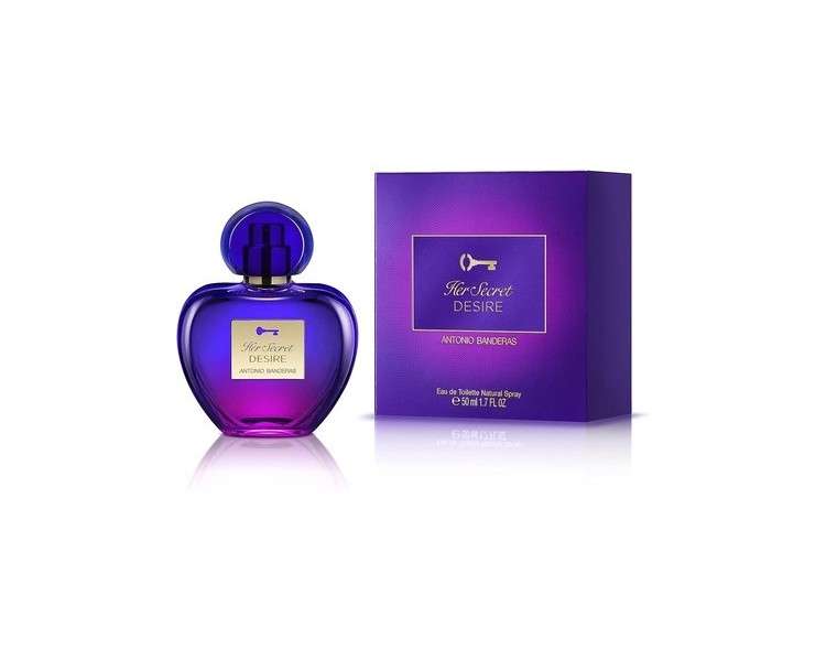 Antonio Banderas Perfumes Her Secret Desire Eau de Toilette Spray for Women 50ml